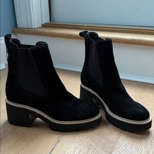 Dolce Vita Black Suede Booties